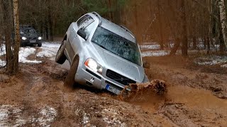 Volvo offroad party Volvo XC70 XC90 in deep mud DDrive [upl. by Inig]