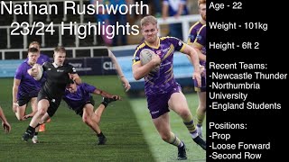 Nathan Rushworth 2324 Season Highlights [upl. by Ennovaj]