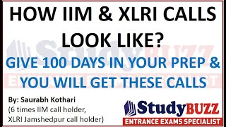 How IIM and XLRI calls look like See my call letters  How I prepared for CAT in 100 days [upl. by Repard]