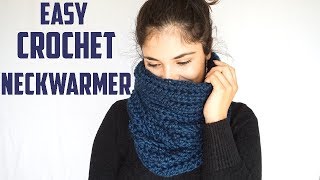 THE VALDIVIA CROCHET COWL SUPER EASY NECKWARMER  CJ Design ♡ [upl. by Azar]