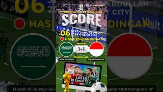 Hasil Pertandingan Indonesia vs Arab Saudi Kualifikasi Piala Dunia 2026 [upl. by Tatiana]