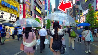 Rainy Day Shinjuku Tokyo Japan 4K Walking Tour Godzilla Road Kabukicho [upl. by Eiralih189]