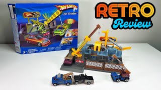 Hot Wheels Car Crusher Playset 2005 amp Matchbox Scrapyard 5pack 1998 Retro Unboxing and Review [upl. by Nohshan]