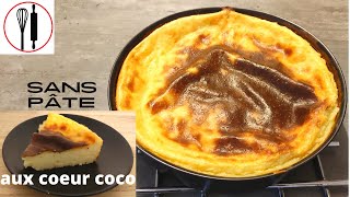 flan patissier coco sans pate  simple comment faire [upl. by Akimad]