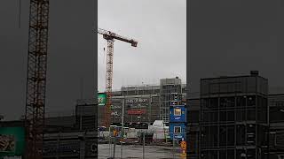 Construction site Gothenburg Sweden sweden gothenburg crane [upl. by Billi347]