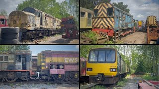 Goodmans Wishaw Storage Yard  MIX OF SHUNTERs amp LOCOs  Sutton Coldfield  18th May 2023 [upl. by Hayton303]