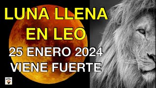 LUNA LLENA EN LEO 25 ENERO 2024 VIENE MUY FUERTE Astrología Numerología [upl. by Haonam]