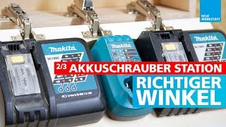 23 Akkuschrauber Halter selber bauen  alle Typen geeignet  Akkus Ladegeräte Akkutacker [upl. by Yreffoeg]