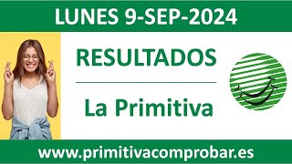 Resultado del sorteo La Primitiva del lunes 9 de septiembre de 2024 [upl. by Piero483]