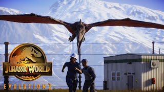 Pteranodon Attack  The World of DOMINION  Jurassic World Evolution 2 4K [upl. by Amlas606]