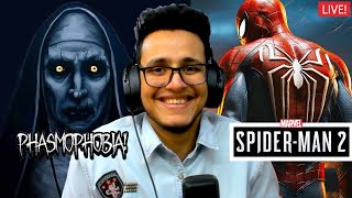 Hunting Bhoots in Phasmo  SpiderMan 2 Part 2 Later🛑 [upl. by Iren]