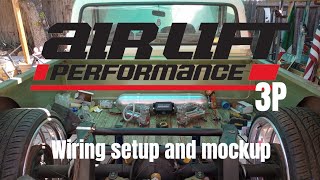 1969 C10 AIRLIFT 3P Air ride suspension wiring setup and mockup [upl. by Rep231]