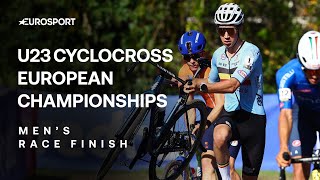 DRAMATIC conclusion to U23 Mens CX European Championships 🔥  202425 Cyclocross Season [upl. by Seidel122]