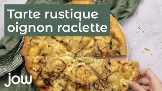 Tarte rustique oignons amp raclette [upl. by Atilol]