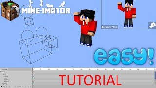 The SIMPLEST Way to make Minecraft Renders MineImator [upl. by Nonnahsal]