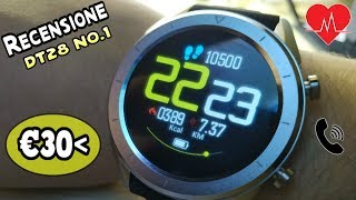 SMARTWATCH ECONOMICO SOTTO I 30€ Recensione DT28 NO1 [upl. by Anoy821]