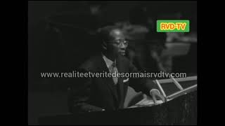 Discours du président Léopold Sedar Senghor à lassemblée générale de lONU 1961 [upl. by Oidale]