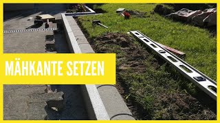 Mähkante setzen schnell und einfach auf Beton [upl. by Netsirhk]