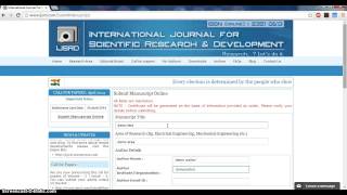 How to submit manuscript at IJSRDcom [upl. by Noloc]