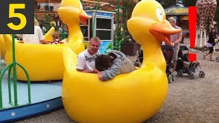 Top 5 Funny Amusement Park Fails [upl. by Quinn]