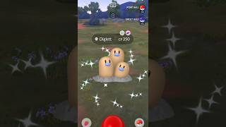 When Shiny Diggers appears 😳 Pokemon go [upl. by Nnylassej]