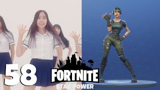 Fortnite ALL 58 emotes and dances  Their real life original references [upl. by Annawak]