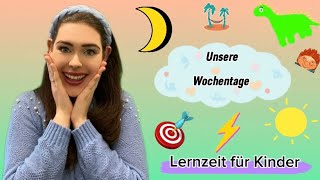 Wir lernen die Wochentage 🎶  Lernzeit für Kinder Vorschulzeit  Lernhacks für Kinder [upl. by Ganley]