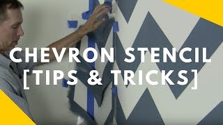 Chevron Stencil Tips and Tricks [upl. by Scheck903]