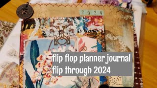 Flipflop Journal Planner flip through X2 collage journals planners [upl. by Aicenav785]