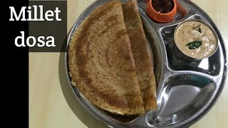 మిల్లెట్ దోస రెసిపీfox Millet dosa recipe in telugu [upl. by Joon29]