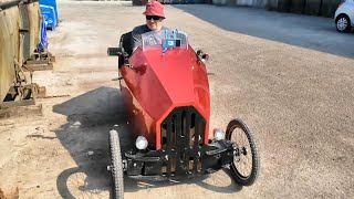 Road Trip To Weigh The Mott Wooden Pedal Car [upl. by Enelie]