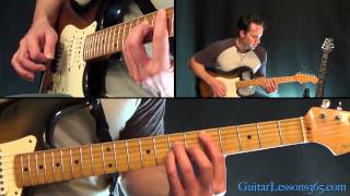 Livin on a Prayer Guitar Lesson Pt1  Bon Jovi  All Riffs [upl. by Eidoj]