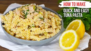 How to Make Quick and Easy TUNA PASTA like an Italian [upl. by Llenart196]