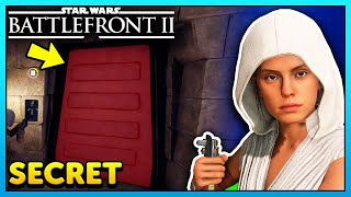 Star Wars Battlefront 2 How to Unlock Secret Rey Skin Easter Egg [upl. by Yeltnarb]