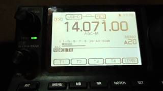 ICOM IC7100 PSK MODE ONLY ONE USB CABEL [upl. by Akinet]