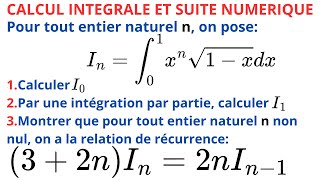 SUITE DEFINIE PAR UNE INTEGRALE [upl. by Whiteley994]