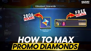 HOW TO GET 2806 ALL STAR PROMO DIAMONDS AND A FREE RECALL EFFECT [upl. by Farleigh]