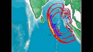 Indian OceanSumatra Tsunami Animation 20041226 [upl. by Maitland359]