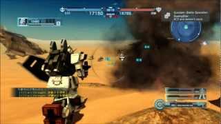 Mobile Suit Gundam Battle Operation PS3 Blue Destiny 3 in Desert Conquest [upl. by Sivrep]