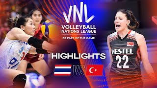 🇹🇭 THA vs 🇹🇷 TUR  Highlights Week 3  Womens VNL 2023 [upl. by Tunnell]