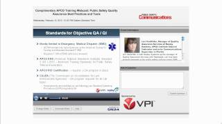 APCO Webcast 911 Dispatch Quality Assurance Tips and Tools [upl. by Aelrac]