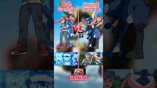 Ash Greninja vs Sanpai Greninja pokemon shorts viral vfxgaurav [upl. by Elyr]