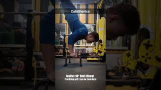 90 degree Handstand pushup attempt Until clean form [upl. by Annoyt]