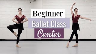 Beginner Ballet Class Center  At Home Workout  Kathryn Morgan [upl. by Querida]