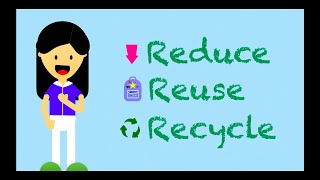 Reduce Reuse Recycle  What can kids do  Earth Day [upl. by Aniratak]