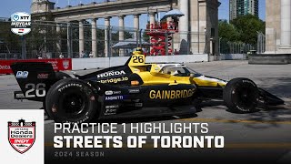 Practice 1 Highlights  2024 Ontario Honda Dealers Indy Toronto  INDYCAR [upl. by Toll953]