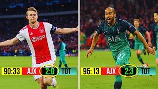 Ajax vs Tottenham Most DRAMATIC Football CameBack Ever [upl. by Asirak478]