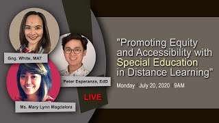 PROMOTING EQUITY AND ACCESSIBILITY IN SPECIAL EDUCATION ON DISTANCE LEARNING [upl. by Akimihs433]