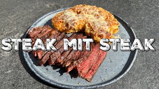 STEAK MIT STEAK  die perfekte Beilage [upl. by Orian86]