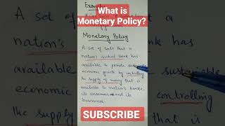 What is Monetary Policy [upl. by Buroker]